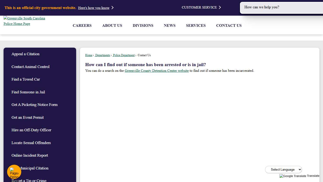 Contact Us Greenville, SC - Official Website